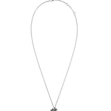 Two Jeys Tilted Necklace Silver