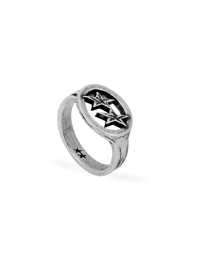 Two Jeys Mini Superstar Ring Silver