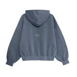 Two Jeys Pigment Dyed Blue Icon Hoodie