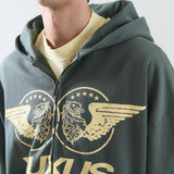 YUXUS VANE ZIP GREEN